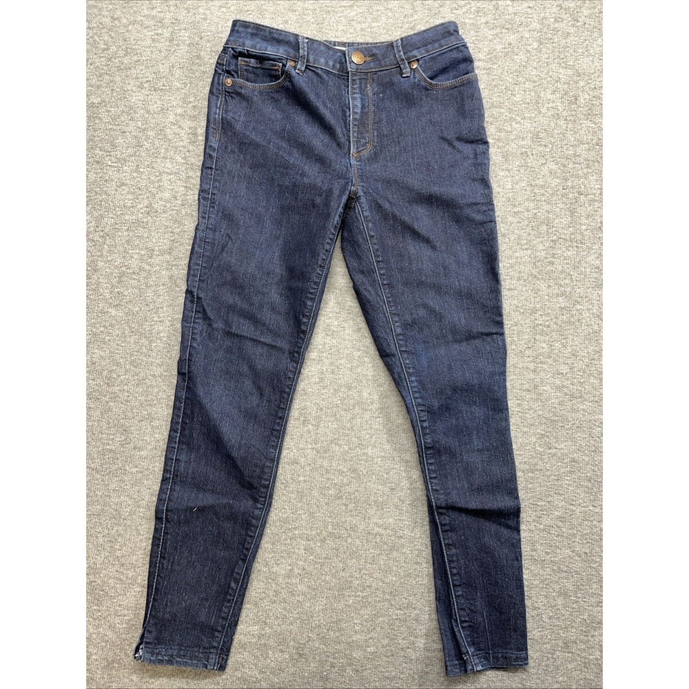 Loft women's jeans curvy high waist skinny ankle size 25/0